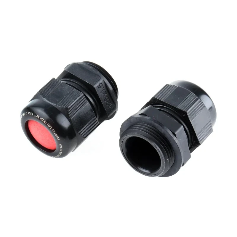 Kopex-EX Black Nylon Cable Gland M25 Thread 11 mm to 17 mm Diameter IP66 IP68 ATEX 7TCA297180R0008 EXCGM25M