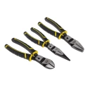 Stanley 3-Piece Compound Action Plier Set, Combination, Long Nose, Diagonal Cutters fmht0-72415