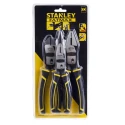 Stanley 3-Piece Compound Action Plier Set, Combination, Long Nose, Diagonal Cutters fmht0-72415