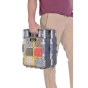Stanley Adjustable Compartments 6 Cell Black, Yellow Polycarbonate Compartment Box 356mm x 115mm x 109mm FMST1-72378