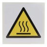 RS PRO Self-Adhesive Vinyl Hot Surface Hazard Warning Label 100mm x 100mm 813-4445