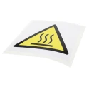 RS PRO Self-Adhesive Vinyl Hot Surface Hazard Warning Label 100mm x 100mm 813-4445
