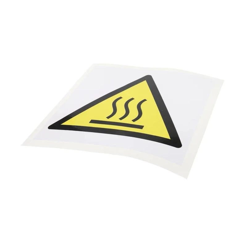 RS PRO Self-Adhesive Vinyl Hot Surface Hazard Warning Label 100mm x 100mm 813-4445