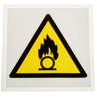 RS PRO Hazard Warning Sign Label Self-Adhesive Vinyl ISO 7010 Standard 100mm 813-4451