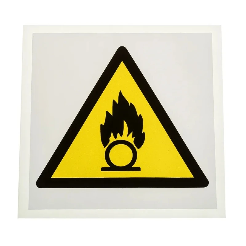 RS PRO Hazard Warning Sign Label Self-Adhesive Vinyl ISO 7010 Standard 100mm 813-4451