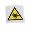 RS PRO Hazard Warning Sign Label, Self-Adhesive Vinyl, Laser Beam Warning, 100mm x 100mm, ISO 7010 Standard 813-4448