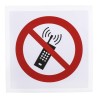 RS PRO Vinyl No Activated Mobile Phone Prohibition Sign 100mm x 100mm ISO 7010 813-4508