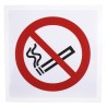 RS PRO Vinyl No Smoking Prohibition Sign Vinyl Material Self-Adhesive ISO 7010 Standard 100mm x 100mm 813-4502
