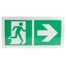RS PRO Vinyl Non-Illuminated Emergency Exit Right Sign 150mm Height 300mm Width 813-4520
