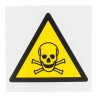 RS PRO Hazard Warning Sign Toxic Polypropylene ISO 7010 Standard 200mm x 200mm 813-4564