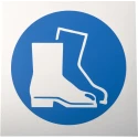 RS PRO Plastic Mandatory Sign Safety Footwear Sign 200mm x 200mm ISO 7010 813-4592