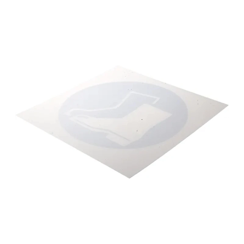 RS PRO Plastic Mandatory Sign Safety Footwear Sign 200mm x 200mm ISO 7010 813-4592