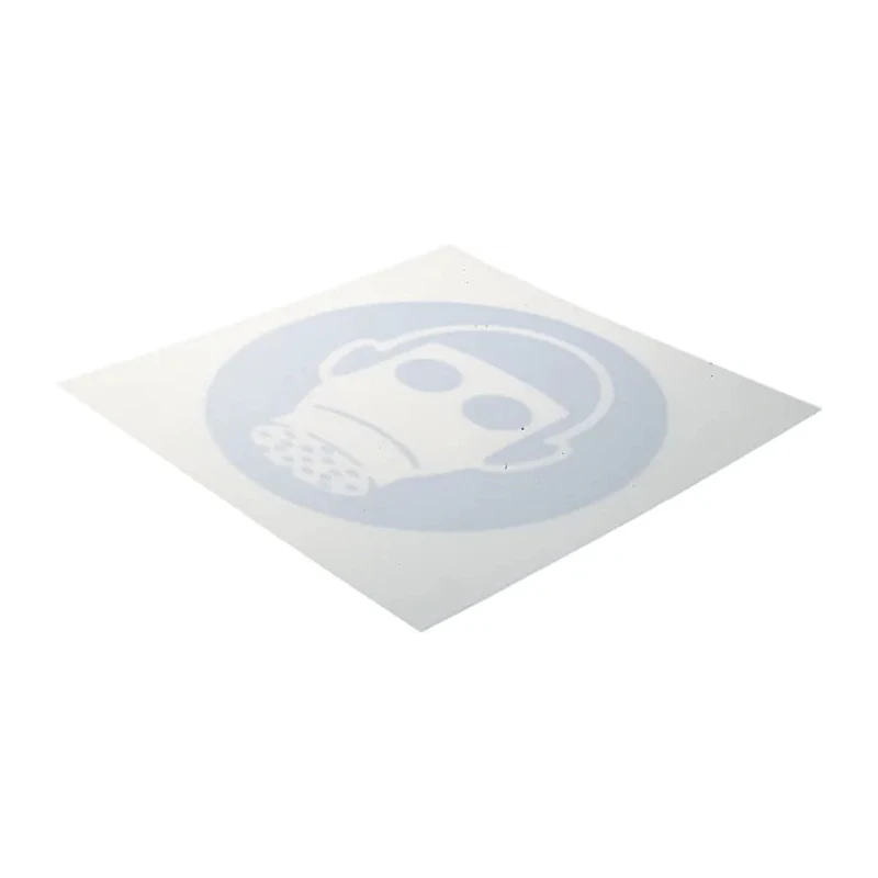 RS PRO Plastic Mandatory Respiratory Protection Sign 200mm x 200mm ISO 7010 813-4599