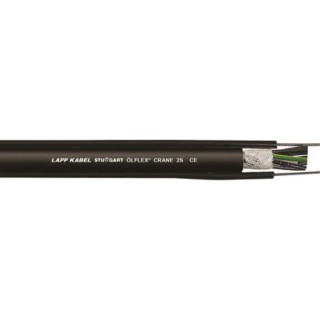 Lapp ÖLFLEX CRANE 25 Control Cable 12 Cores 15 AWG Unscreened 10 m Black Polyvinyl Chloride Sheath 38106986