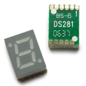 Broadcom 1 7 Segment Red LED Display Cathode Surface Mount 10 mm Character Height HDSM-433C