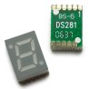 Broadcom 1 7 Segment Red LED Display Cathode Surface Mount 10 mm Character Height HDSM-433C