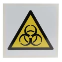 RS PRO Biological Hazard Warning Self-Adhesive Vinyl Label Sign 100mm x 100mm 813-4460