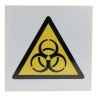 RS PRO Biological Hazard Warning Self-Adhesive Vinyl Label Sign 100mm x 100mm 813-4460
