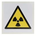 RS PRO Hazard Warning Sign Label Self-Adhesive Vinyl 100mm x 100mm Symbol Radiation 813-4467