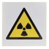 RS PRO Hazard Warning Sign Label Self-Adhesive Vinyl 100mm x 100mm Symbol Radiation 813-4467