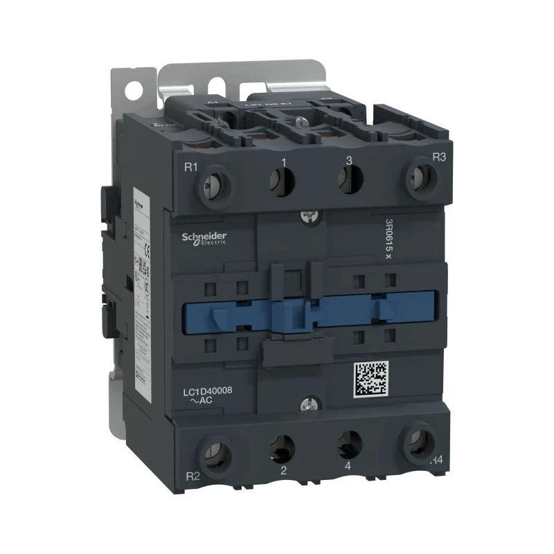 Schneider Electric LC1D Contactor 110V AC Coil 4-Pole 60A 2 NO/2 NC 690V AC LC1D40008G6