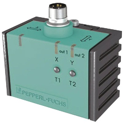 Pepperl + Fuchs 2 Axis Inclination Sensor IP69K IP68 10-30V dc Polyamide Housing INY360D-F99-2U2E2-V17
