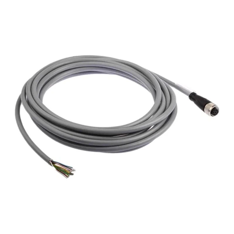 Pepperl + Fuchs Sensor Actuator Cable Female 8 way M12 to 8 way Sensor Connector 300V Polyurethane Jacket Black V17-G-5M-PUR