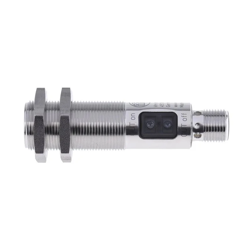 ifm electronic Through Beam Receiver Photoelectric Sensor Barrel Style 25 m Detection Range PNP Output IP67 OGE500