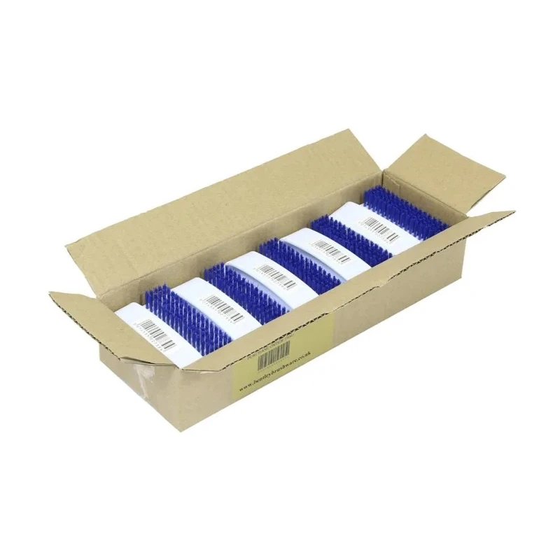 RS PRO Hard Bristle White Scrubbing Brush Blue Polyester Bristle Material Nail Brush 270mm Width 178-7648