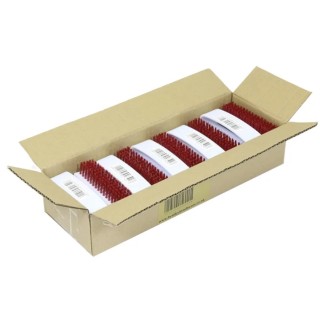 RS PRO Hard Bristle White Scrubbing Brush Red Polyester Bristle Material Nail Brush 270mm Width 95mm Depth 178-7661