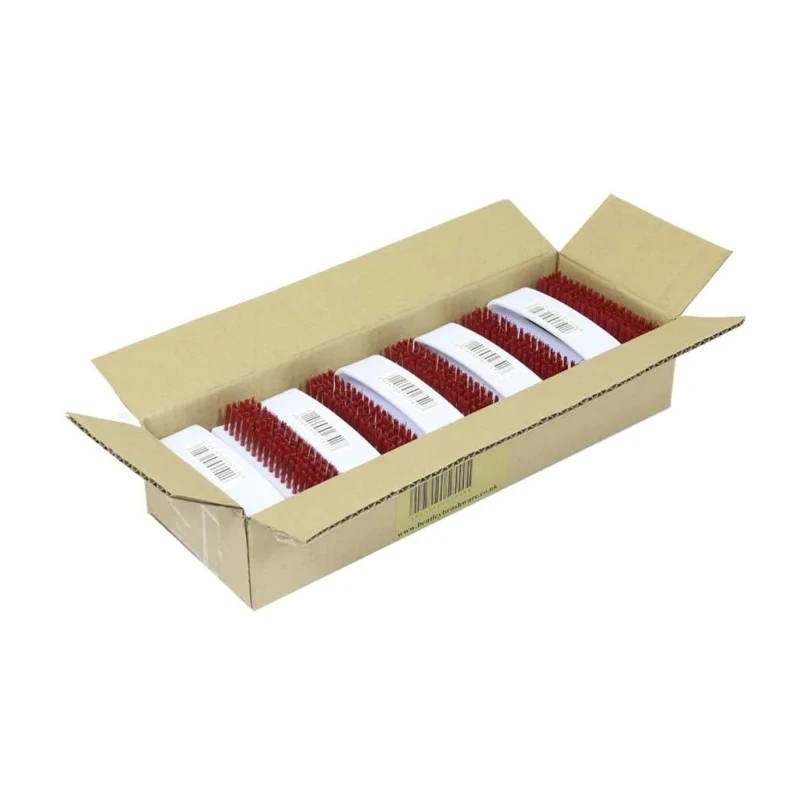 RS PRO Hard Bristle White Scrubbing Brush Red Polyester Bristle Material Nail Brush 270mm Width 95mm Depth 178-7661