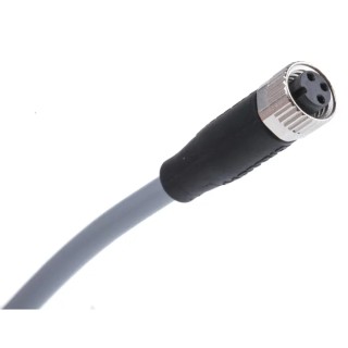 BALLUFF Sensor Actuator Cable Female 3 Way M8, Straight Connector to Unterminated Free End 5m BCC M313-0000-10-001-VX8334-050