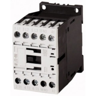 Eaton Contactor, 3-Pole, 12 A, 5.5 kW, 24V AC Coil, 3 NO Auxiliary Contacts, 400V AC DILM12