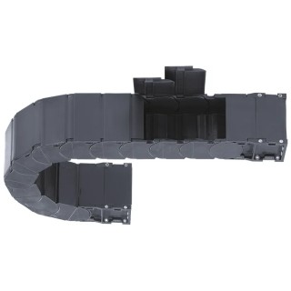Igus Black e-chain Cable Trunking W166mm x D50mm, Length 1m, 100mm Minimum Bend Radius, Igumid G W166mm