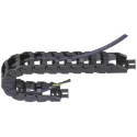 Igus e-chain Cable Trunking Z08 Black W38.2mm x D19.3mm Length 1m Minimum Bend Radius 48mm Igumid NB Z08.30.048.0
