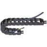 Igus e-chain Cable Trunking Black, Width 38.2mm x Depth 19.3mm x Length 1m, Minimum Bend Radius 38mm, Igumid NB Z08.30.038.0