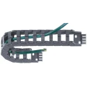 Igus Black Cable Trunking e-chain Z14, W37mm x D25mm, Length 1m, 38mm Minimum Bend Radius, Igumid NB 