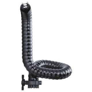 Igus Black Cable Trunking 43mm Width x 43mm Depth x 1m Length with 58mm Minimum Bend Radius, Igumid NB Material TRE.W43mm