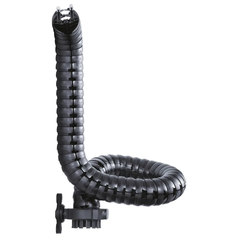 Igus Black Cable Trunking 43mm Width x 43mm Depth x 1m Length with 58mm Minimum Bend Radius, Igumid NB Material TRE.W43mm