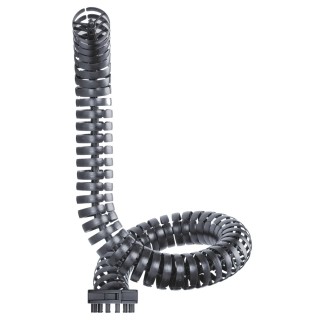 Igus Cable Trunking Black, 81 mm Width x 1 m Length, 110 mm Minimum Bend Radius, Igumid NB W81mm