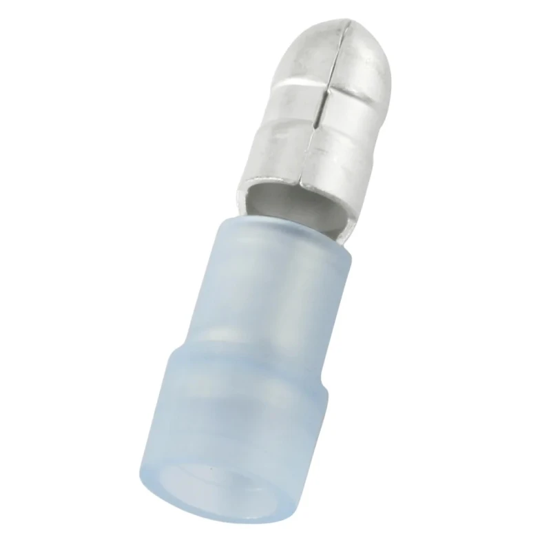 RS PRO Insulated Blue Crimp Bullet Connector 16 AWG to 14 AWG, 5 mm Bullet Diameter Male 178-8392
