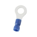 RS PRO Insulated Ring Terminal 8.4 mm Stud Size 16 AWG 14 AWG Wire Size Blue 178-8682