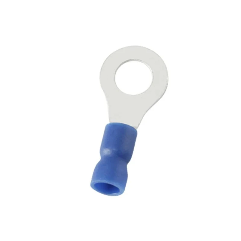 RS PRO Insulated Ring Terminal 8.4 mm Stud Size 16 AWG 14 AWG Wire Size Blue 178-8682