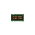 Midas Passive Matrix Yellow OLED Display COB Parallel Interface 46 x 14.5 mm Viewing Area MCOB21205AV-EYP