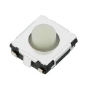 Panasonic White Tactile Switch Push Plate 1.3 mm SPST 10 μA 20mA 15 V dc Surface EVQQ2H03W