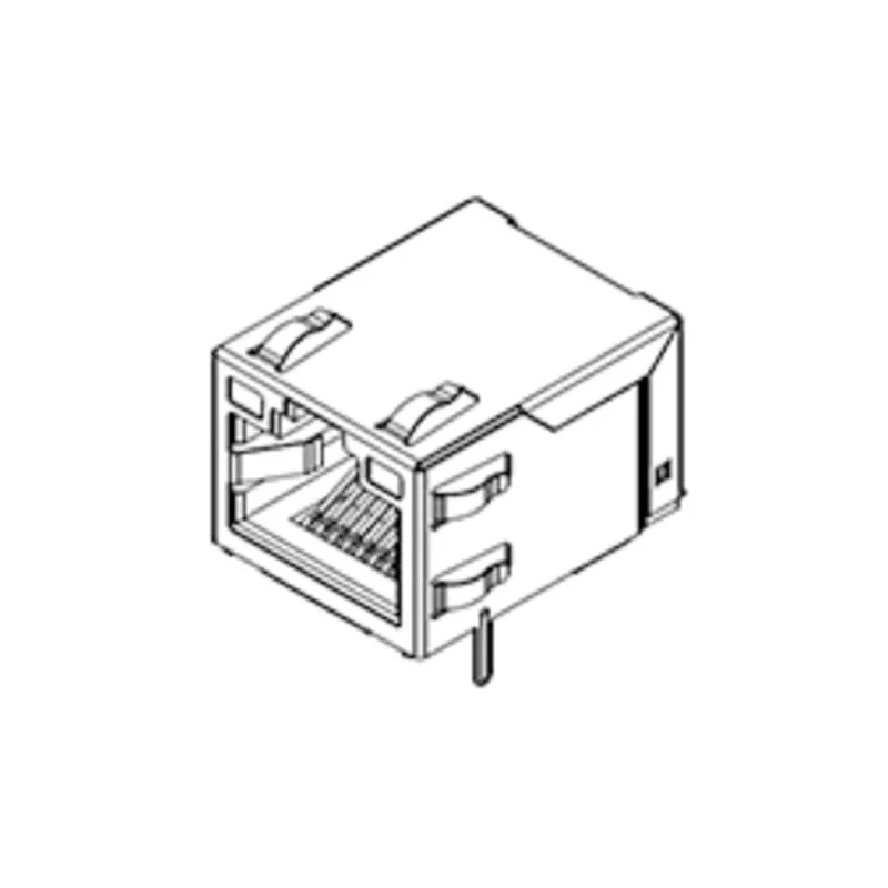 Molex RJ45 Connector Female, Surface Mount, Cat5 Cat5e Shielded Right Angle 1 Port 8 Way 