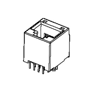 Molex 95503 Series RJ45 Connector Female, Through Hole, Cat3 Unshielded Vertical 1 Port 8 Way RJ45
