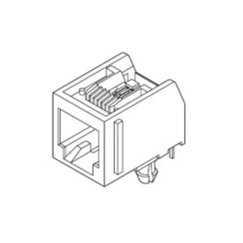 Molex 95009 Series RJ45 Connector Female, Through Hole Mount, Cat3 Unshielded Right Angle 1 Port 8 Way 