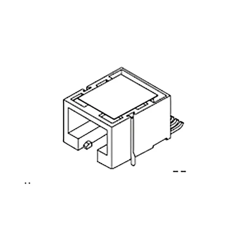 Molex 85502 Series RJ45 Connector Female Surface Mount Cat3 Unshielded Right Angle 1 Port 8 Way RJ45