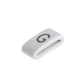 HellermannTyton Black Pre-Printed Slide-On Cable Marker for 1.8 mm to 6.3 mm Cable Diameter, Polyvinyl Chloride, 4.5 HODS85